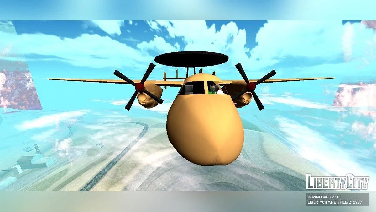 E2C Hawkeye [DFF Only] / GTA San Andreas (iOS, Android)