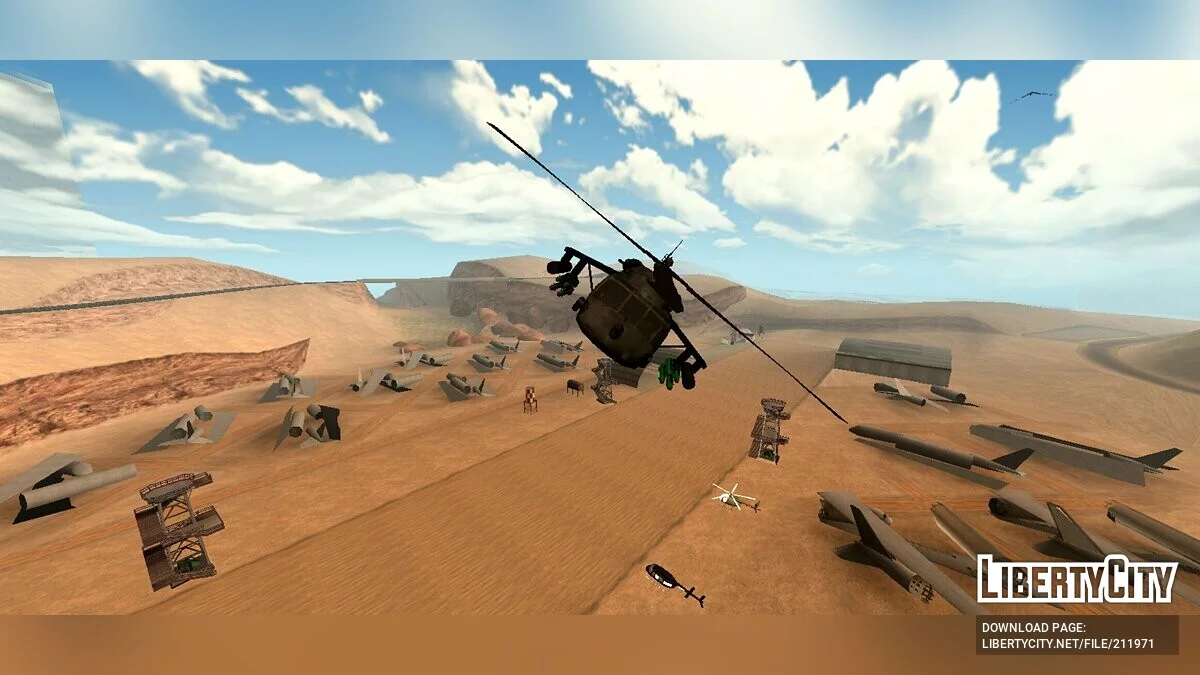 UH-60 BattleHawk [DFF Only] / GTA San Andreas (iOS, Android)
