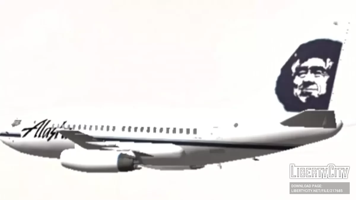 Alaska Airlines Boeing 737-200 / GTA San Andreas (iOS, Android)