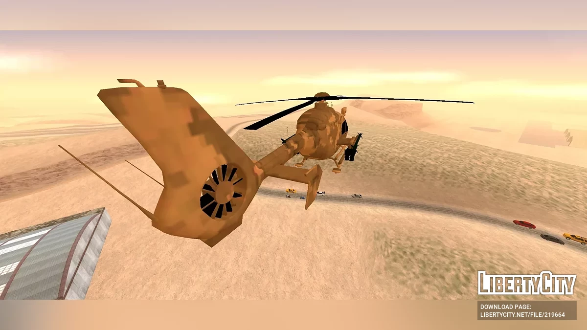 EC-135 [Solo DFF] / GTA San Andreas (iOS, Android)