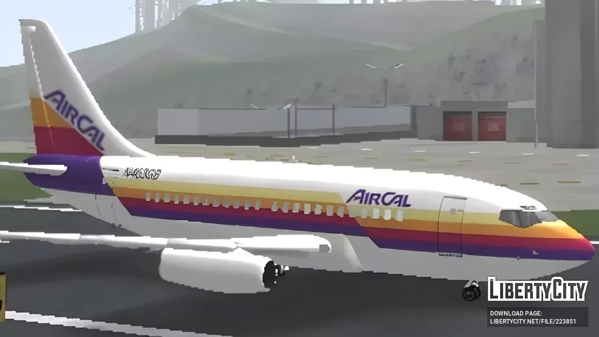 Air California Boeing 737-100 / GTA San Andreas (iOS, Android)