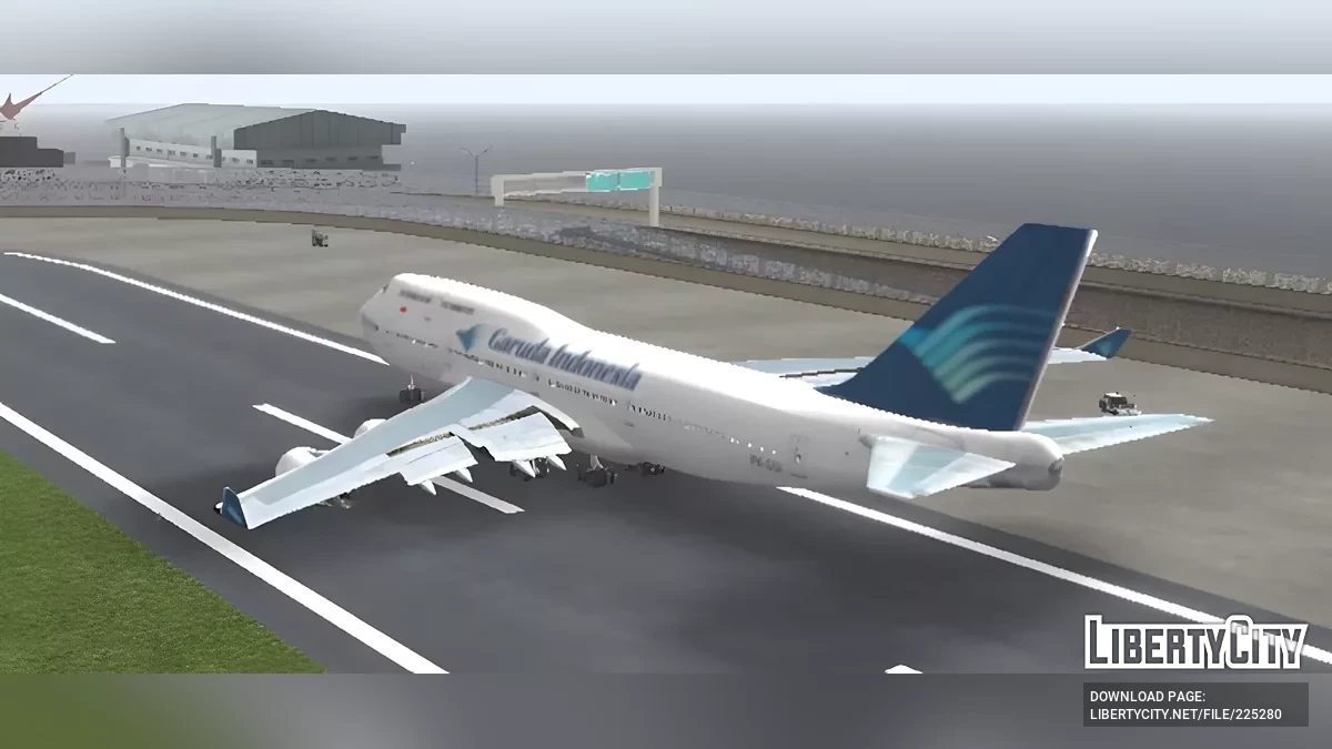Garuda Indonesia Boeing 747 / GTA San Andreas (iOS, Android)