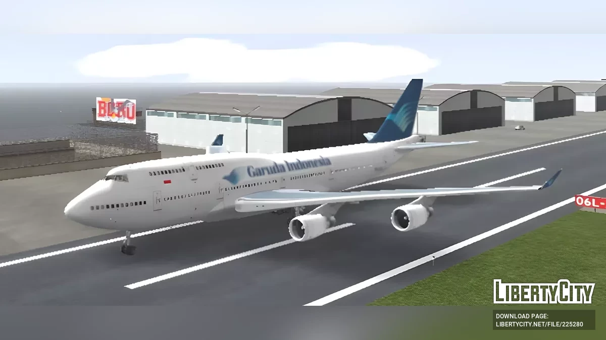 Garuda Indonesia Boeing 747 / GTA San Andreas (iOS, Android)
