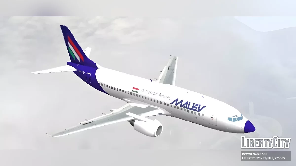 Malev Hungarian Airlines Boeing 737-300 / GTA San Andreas (iOS, Android)