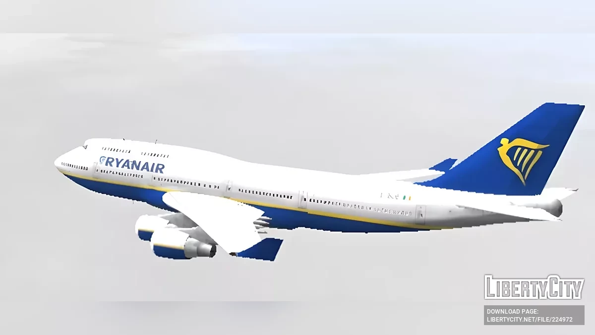Ryanair Boeing 747 / GTA San Andreas (iOS, Android)