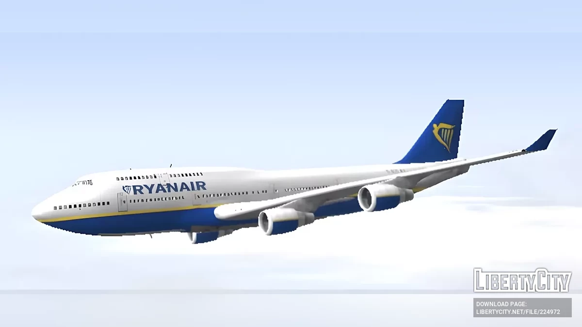 Ryanair Boeing 747 / GTA San Andreas (iOS, Android)