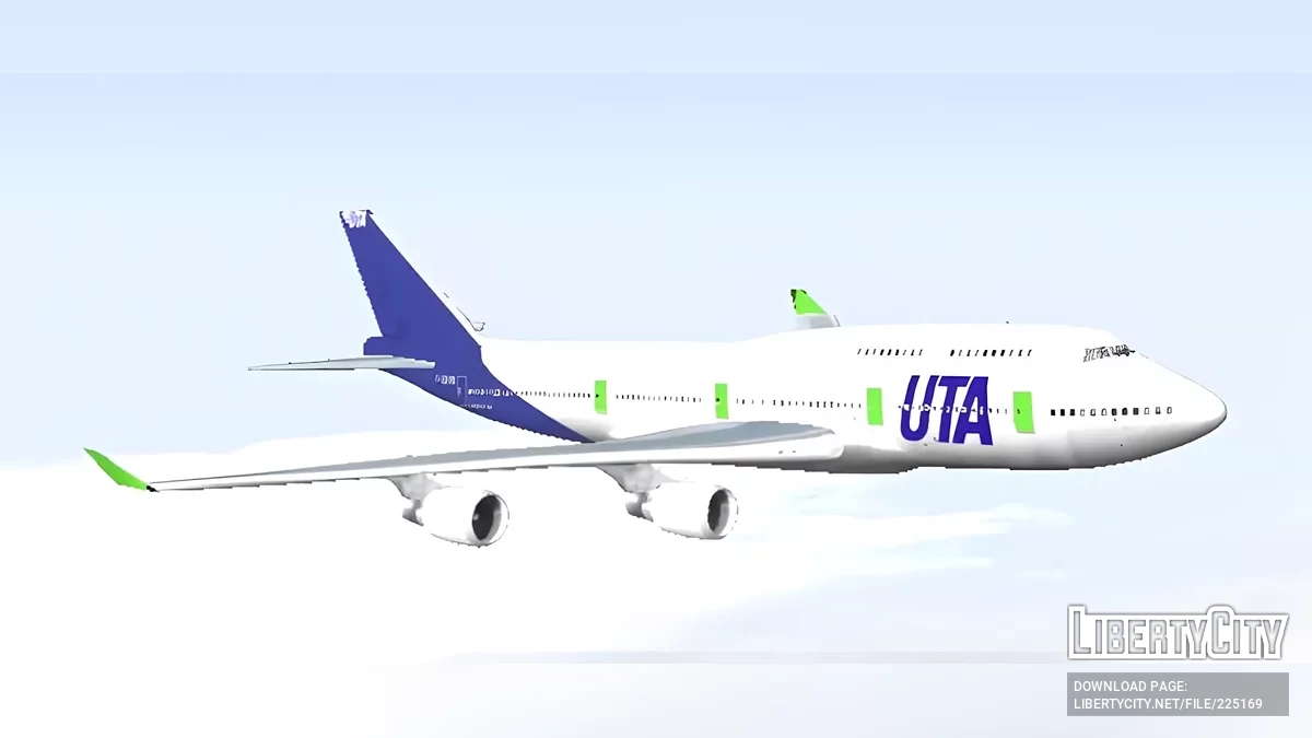 UTA French Airlines Boeing 747 / GTA San Andreas (iOS, Android)