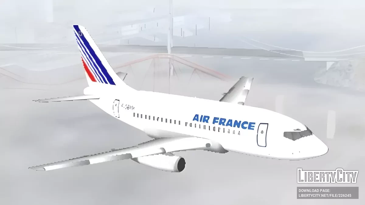 Boeing 737-200 de Air France / GTA San Andreas (iOS, Android)