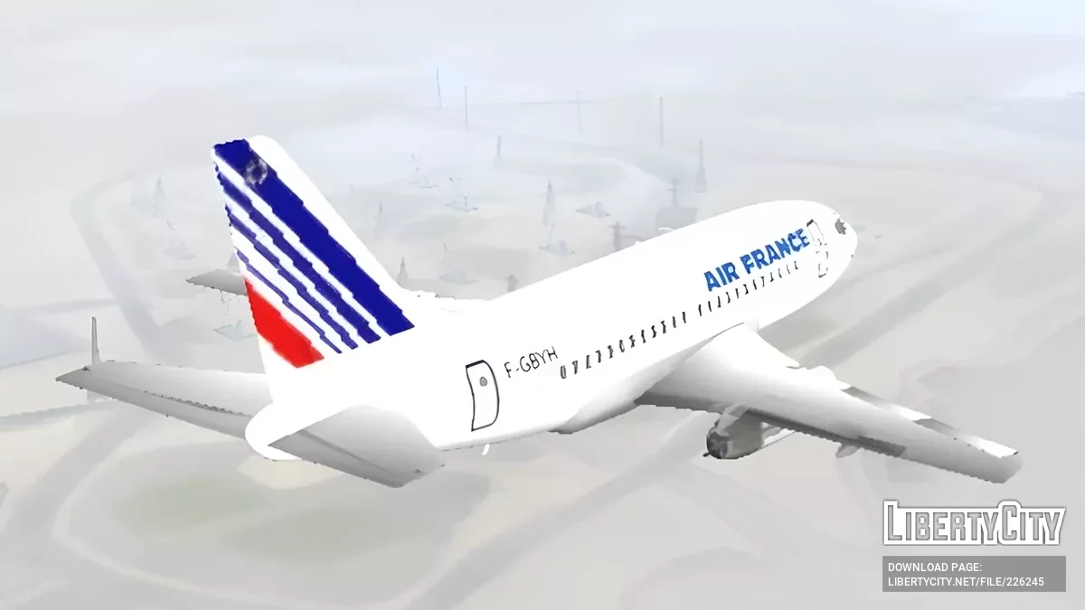 Boeing 737-200 de Air France / GTA San Andreas (iOS, Android)