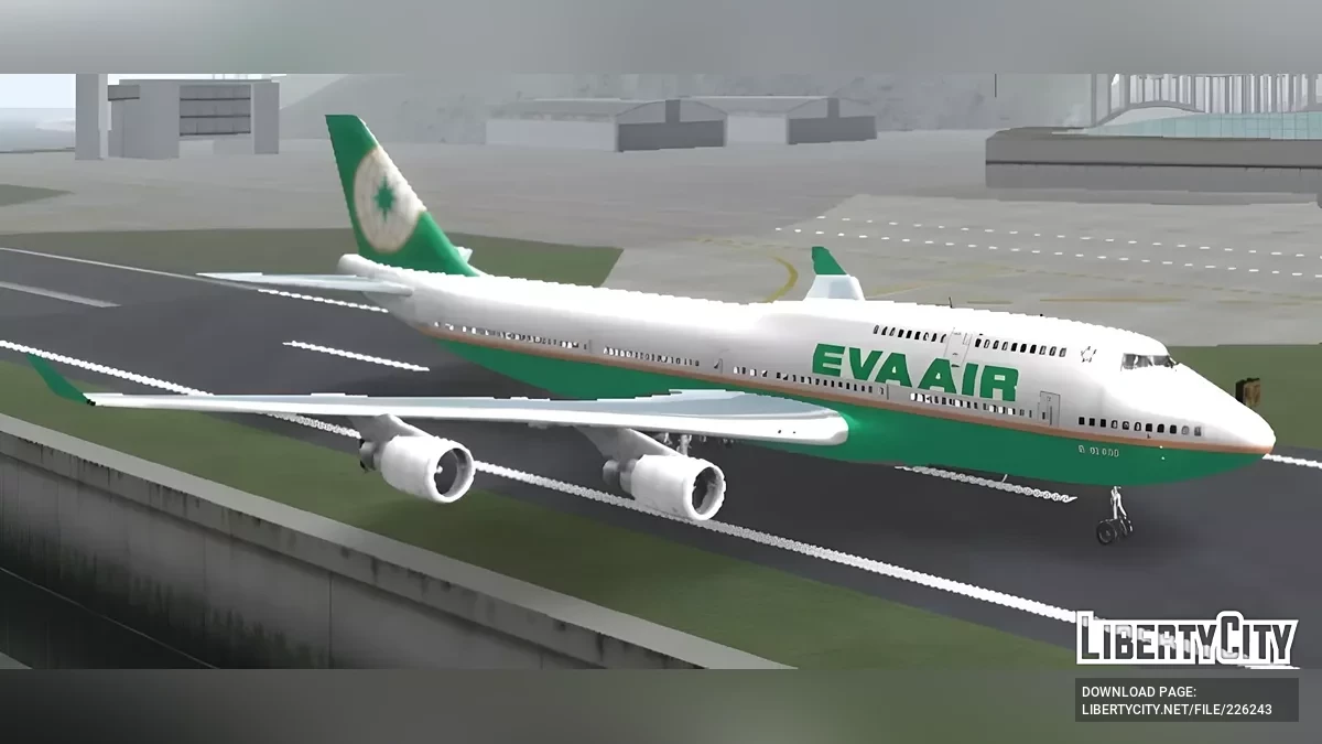 Boeing 747 de Eva Air / GTA San Andreas (iOS, Android)