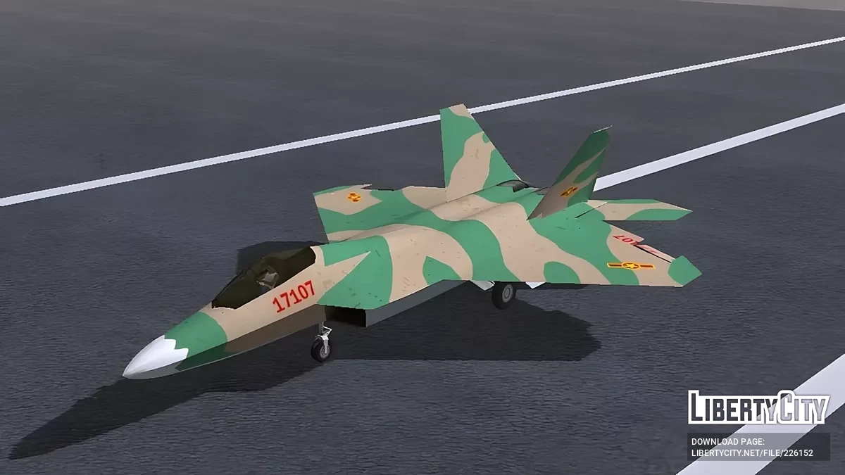 F-22 Raptor VNPAF Su30MK2 Kamuflase / GTA San Andreas (iOS, Android)