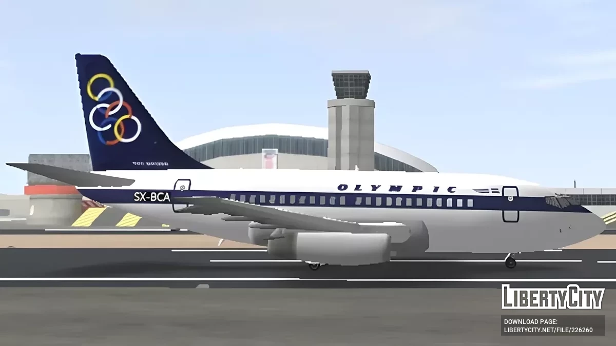 Olympic Airlines Boeing 737-200 / GTA San Andreas (iOS, Android)