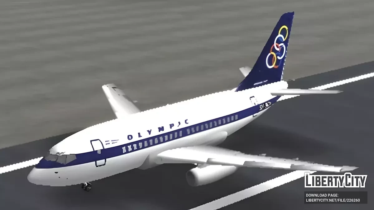Olympic Airlines Boeing 737-200 / GTA San Andreas (iOS, Android)