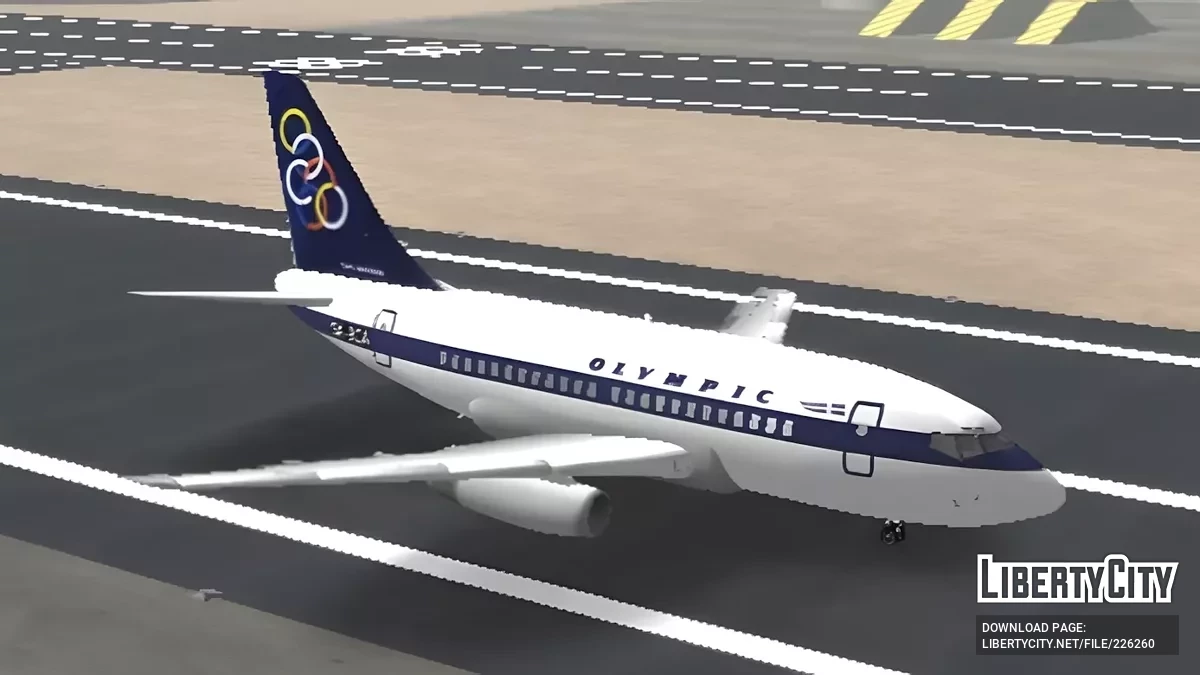 Olympic Airlines Boeing 737-200 / GTA San Andreas (iOS, Android)