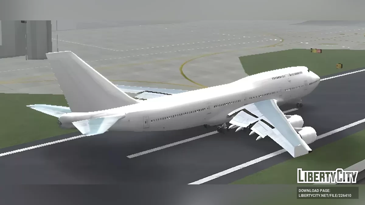Boeing 747 Blanc Simple / GTA San Andreas (iOS, Android)