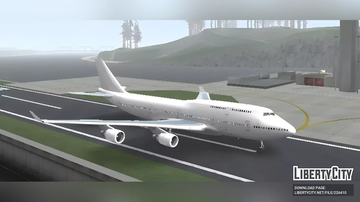 Boeing 747 Blanc Simple / GTA San Andreas (iOS, Android)