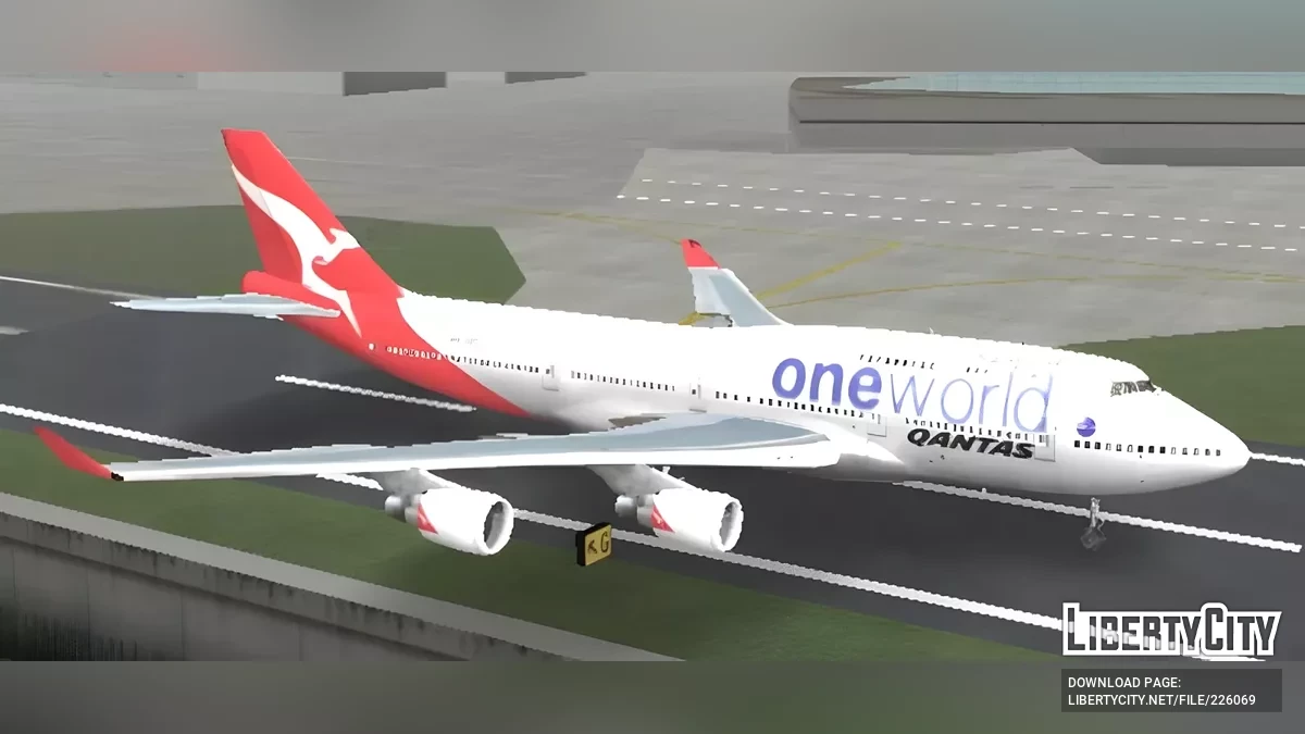 Qantas Boeing 747 / GTA San Andreas (iOS, Android)