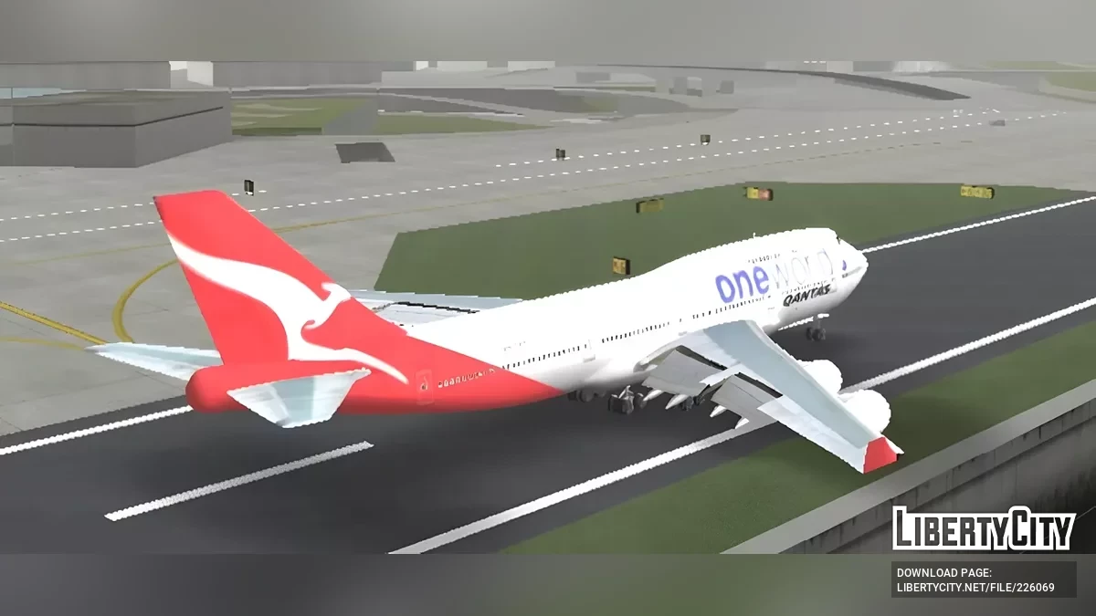 Qantas Boeing 747 / GTA San Andreas (iOS, Android)