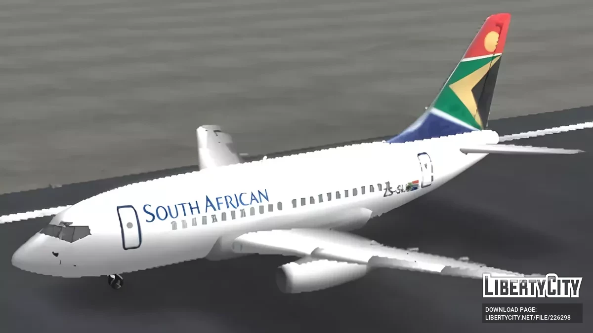 Південноафриканські авіалінії Boeing 737-200 / GTA San Andreas (iOS, Android)