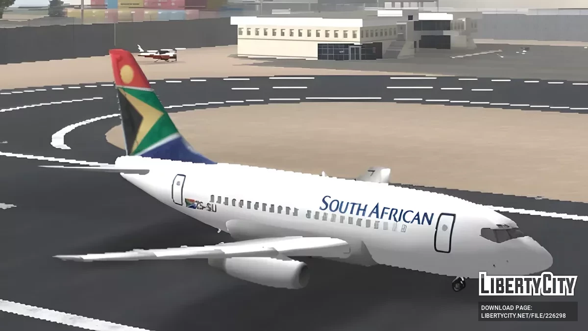 Південноафриканські авіалінії Boeing 737-200 / GTA San Andreas (iOS, Android)