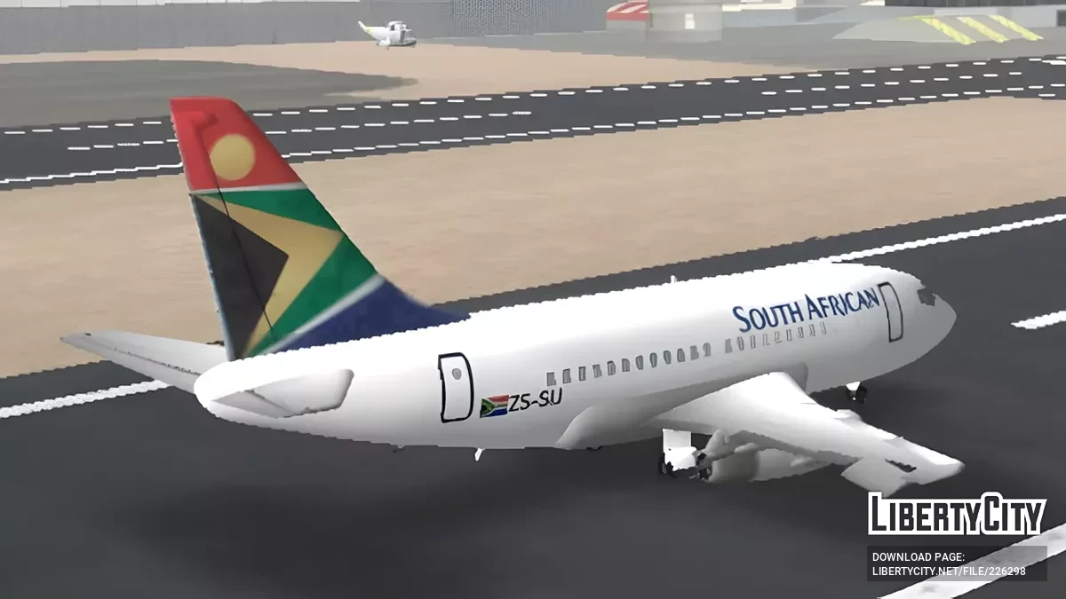 Південноафриканські авіалінії Boeing 737-200 / GTA San Andreas (iOS, Android)