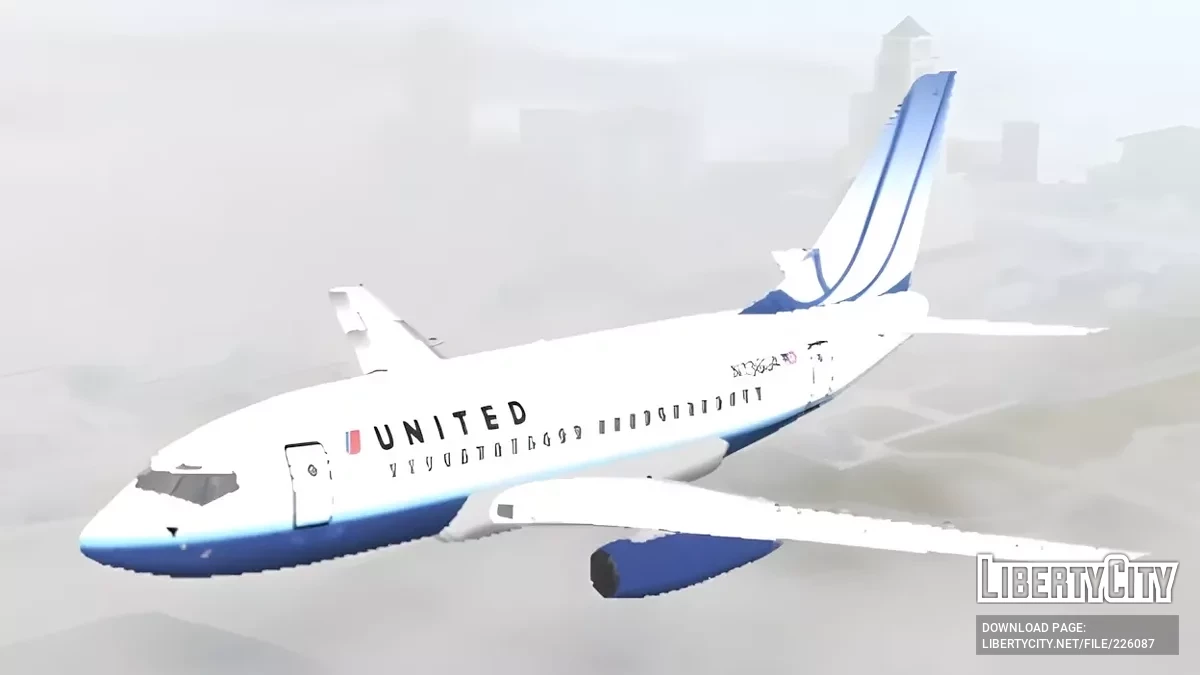 United Blue Tulip Boeing 737-200 / GTA San Andreas (iOS, Android)