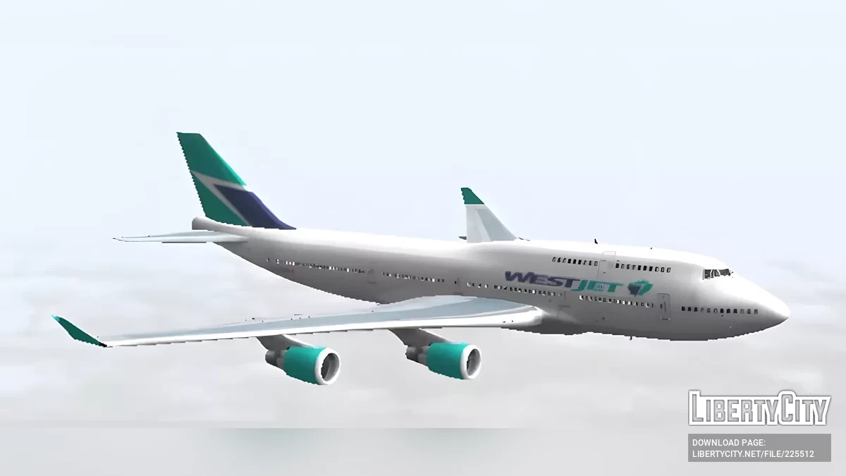 Westjet Boeing 747 / GTA San Andreas (iOS, Android)