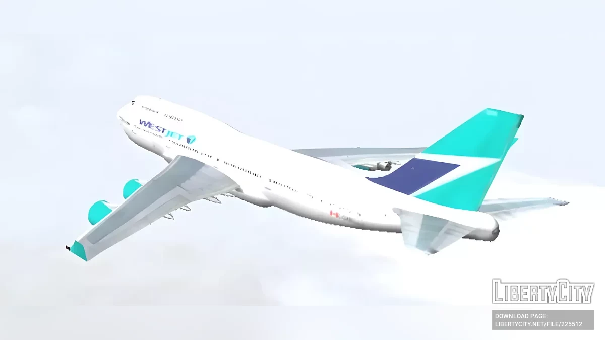 Westjet Boeing 747 / GTA San Andreas (iOS, Android)
