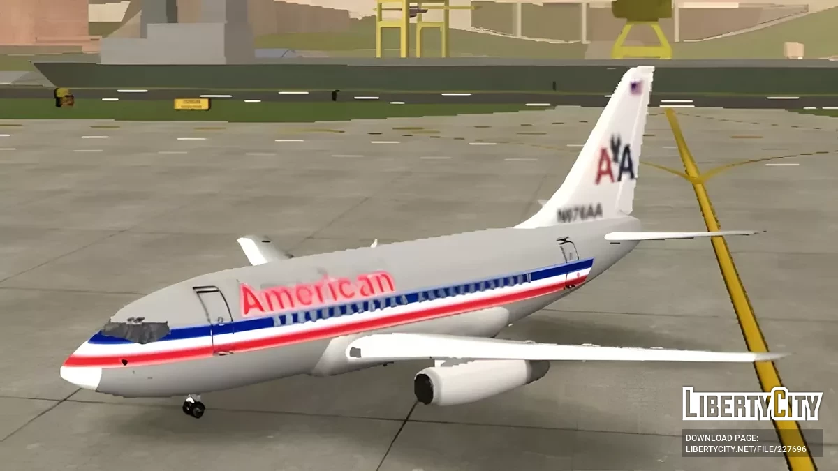 Boeing 737-200 da American Airlines / GTA San Andreas (iOS, Android)