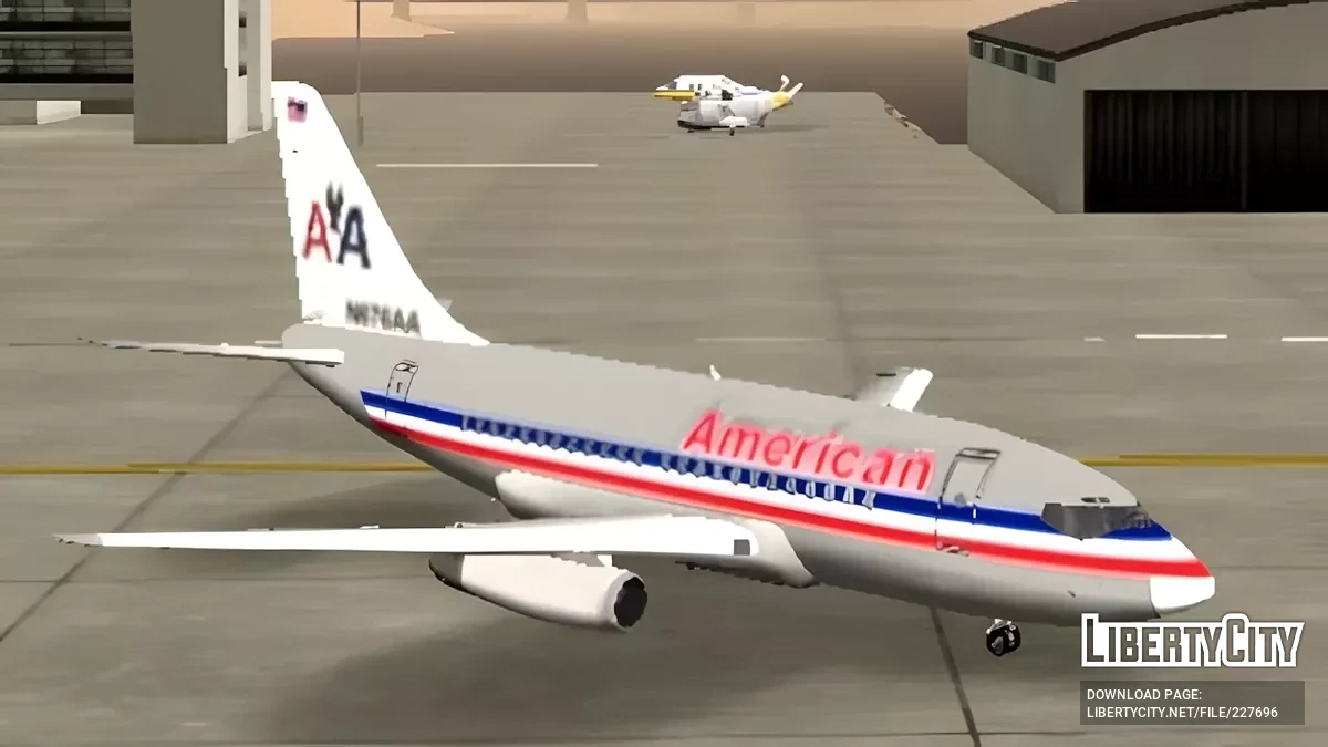 Boeing 737-200 da American Airlines / GTA San Andreas (iOS, Android)