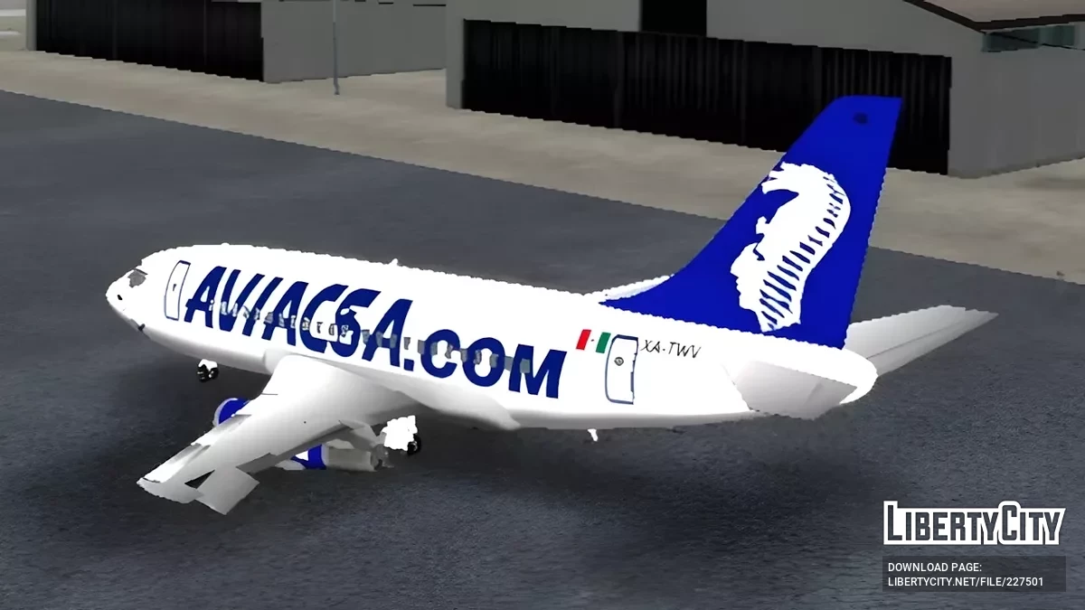 Новий ліврей для Boeing 737-200 від Aviacsa / GTA San Andreas (iOS, Android)