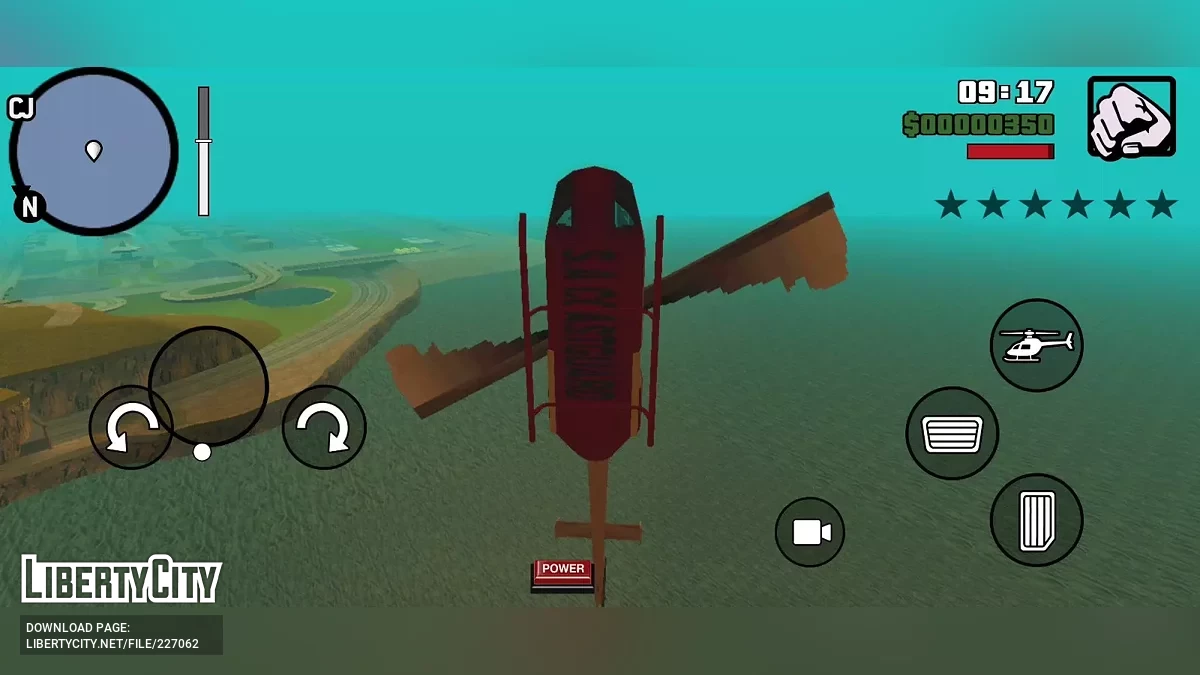 Maverick de la Guardia Costera de la Versión Beta Cortada / GTA San Andreas (iOS, Android)