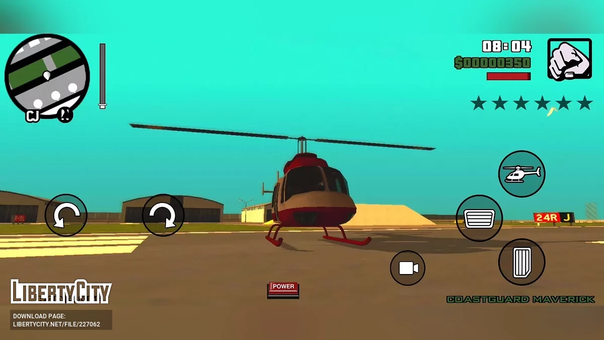 Maverick de la Guardia Costera de la Versión Beta Cortada / GTA San Andreas (iOS, Android)