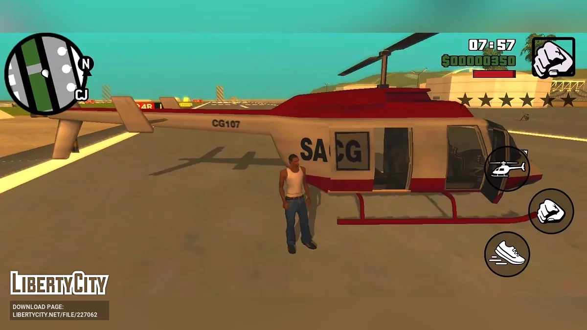 Maverick de la Guardia Costera de la Versión Beta Cortada / GTA San Andreas (iOS, Android)