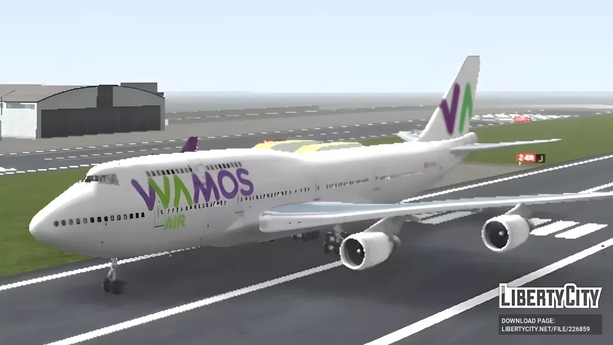 طائرة واموس إير بوينغ 747 / GTA سان أندرياس (iOS، أندرويد)