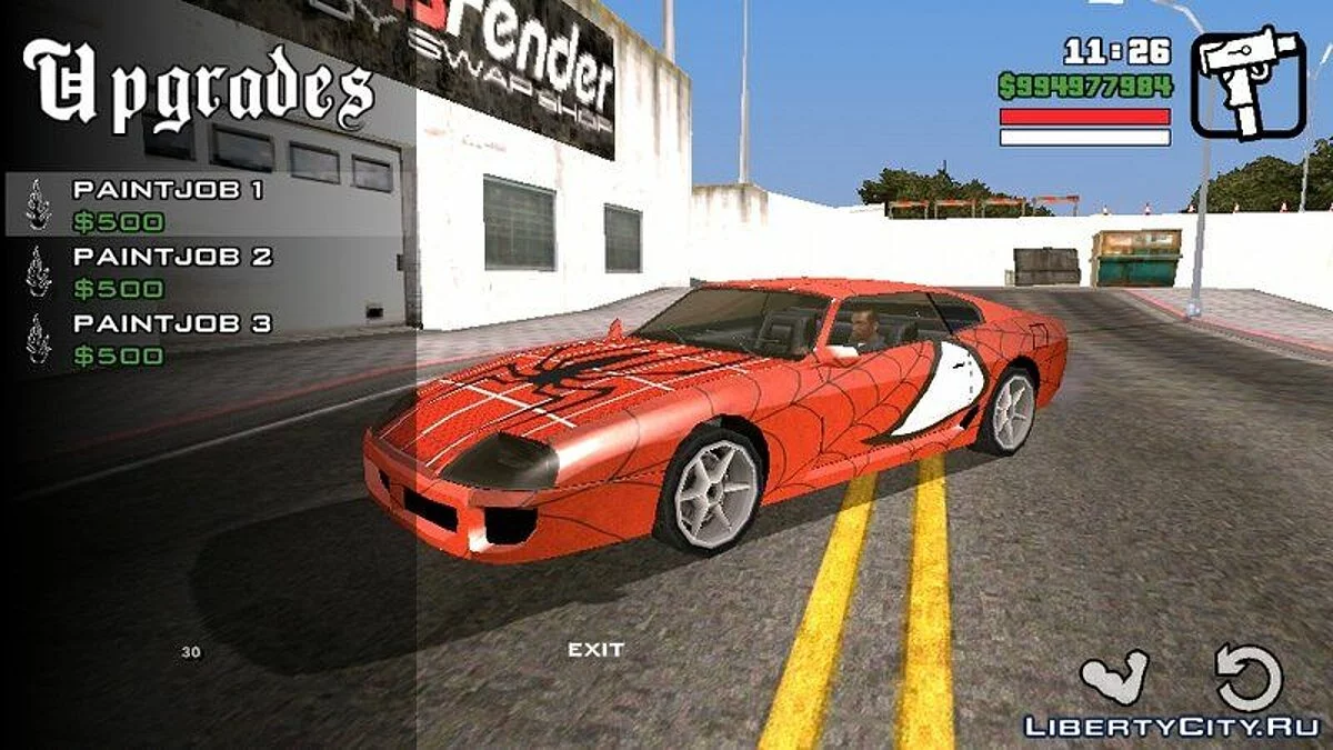 Spider-Man Paintjob for Jester / GTA San Andreas (iOS, Android)