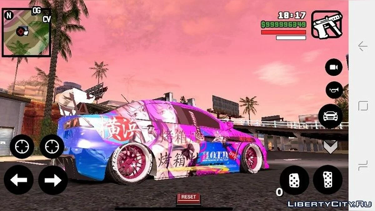 Mitsubishi Lancer Evo Remap / GTA San Andreas (iOS, Android)