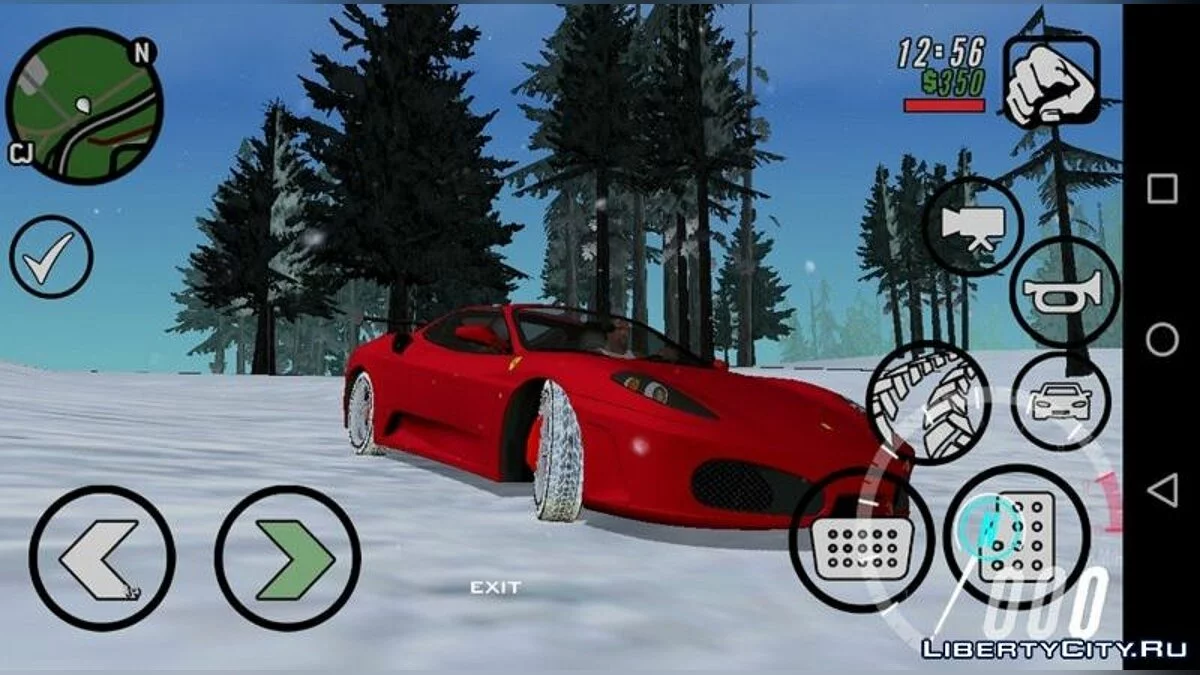 Зимние текстуры шин (машины от Rev_Groma) / GTA San Andreas (iOS, Android)