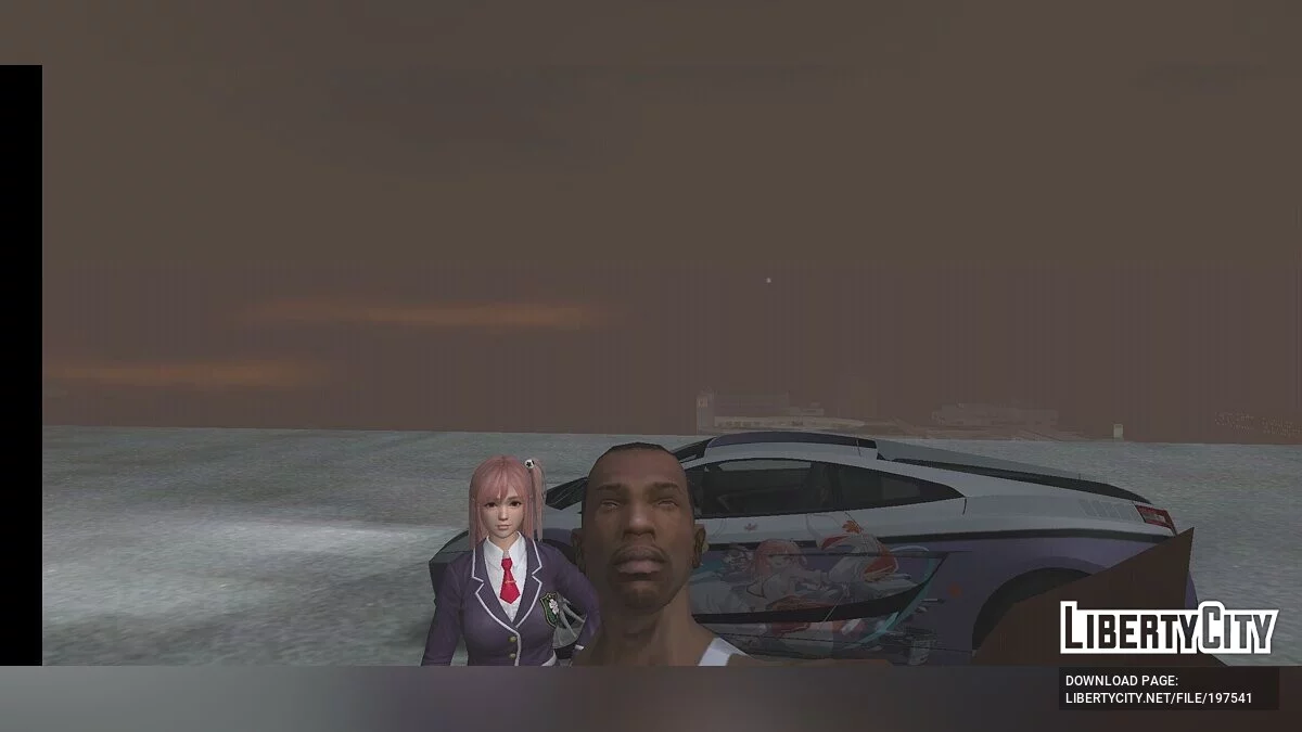 Vinyle Azur Lane et Dead Or Alive pour Lamborghini Gallardo / GTA San Andreas (iOS, Android)