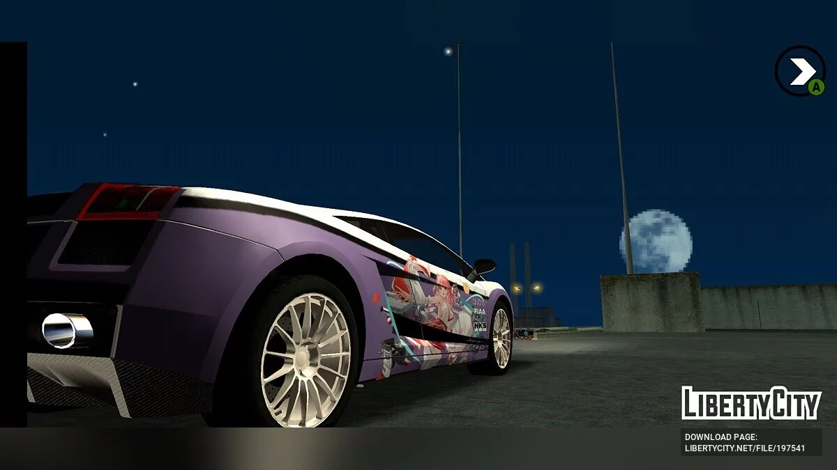 Vinyle Azur Lane et Dead Or Alive pour Lamborghini Gallardo / GTA San Andreas (iOS, Android)