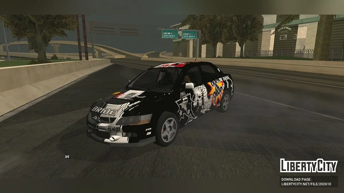 Mitsubishi Lancer Evo IX de NFS Prostreet / GTA San Andreas (iOS, Android)