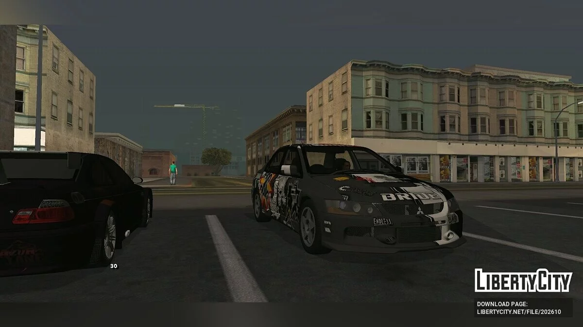 Mitsubishi Lancer Evo IX de NFS Prostreet / GTA San Andreas (iOS, Android)
