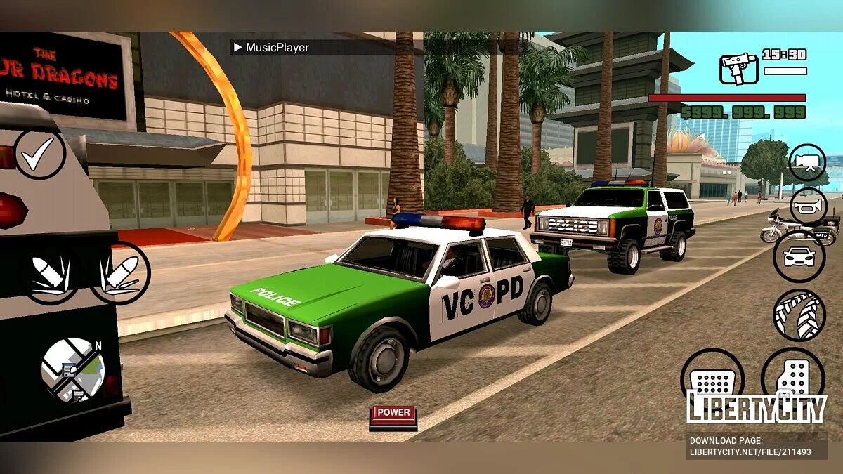 VCPD Police Retexture / GTA San Andreas (iOS, Android)