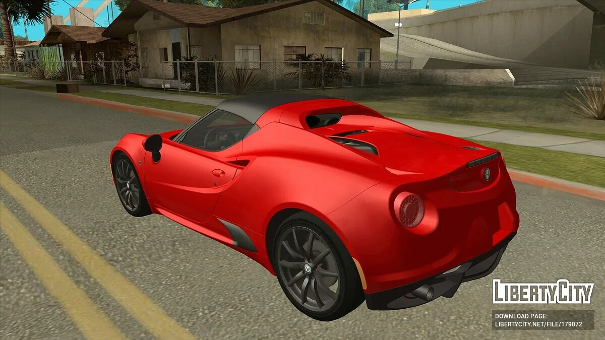 Alfa Romeo 4C 2015 / GTA San Andreas (iOS, Android)