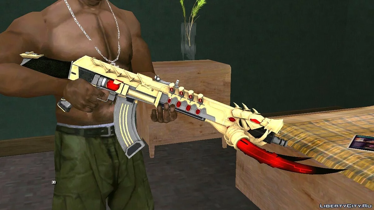 AK-47 Newyear Boar / GTA San Andreas (iOS, Android)