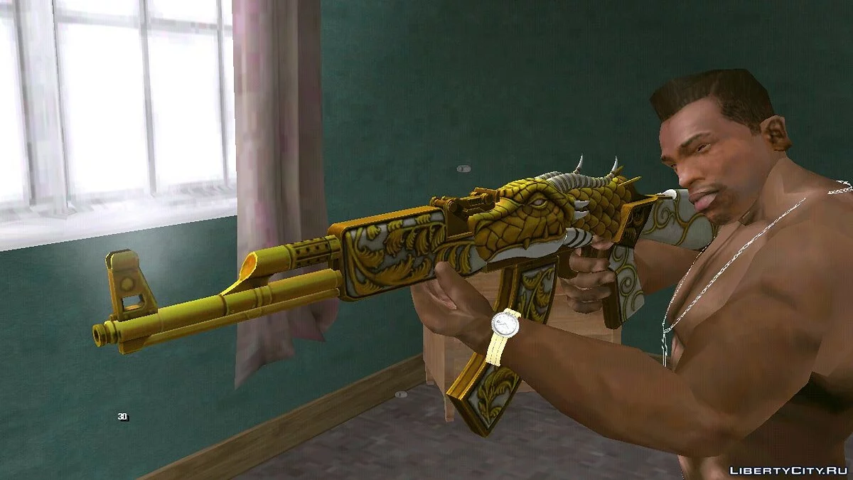 AK47 Gold Dragon / GTA San Andreas (iOS, Android)