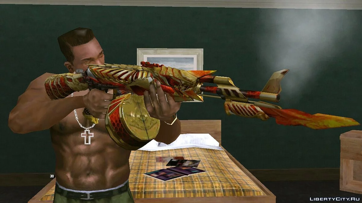 CFM's AK-47 HeiWuShi Gold / GTA San Andreas (iOS, Android)
