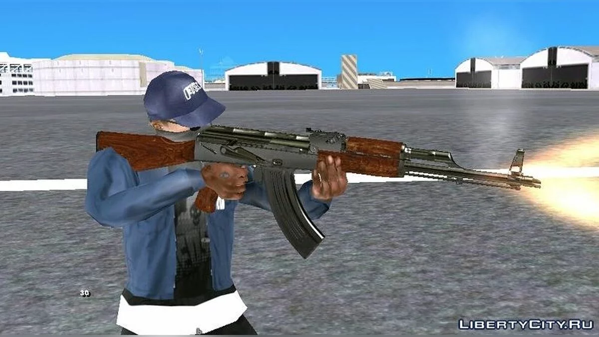AK-47 з COD MW Remastered (HQ) / GTA San Andreas (iOS, Android)
