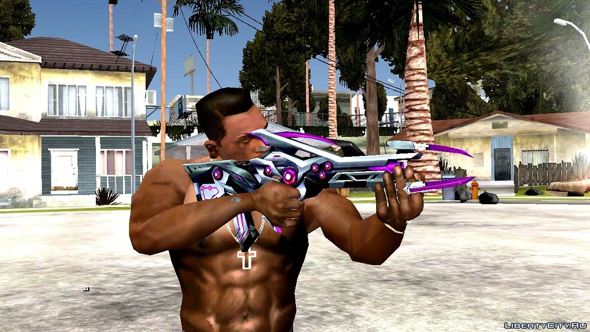 Famas Black Widow - Púrpura / GTA San Andreas (iOS, Android)