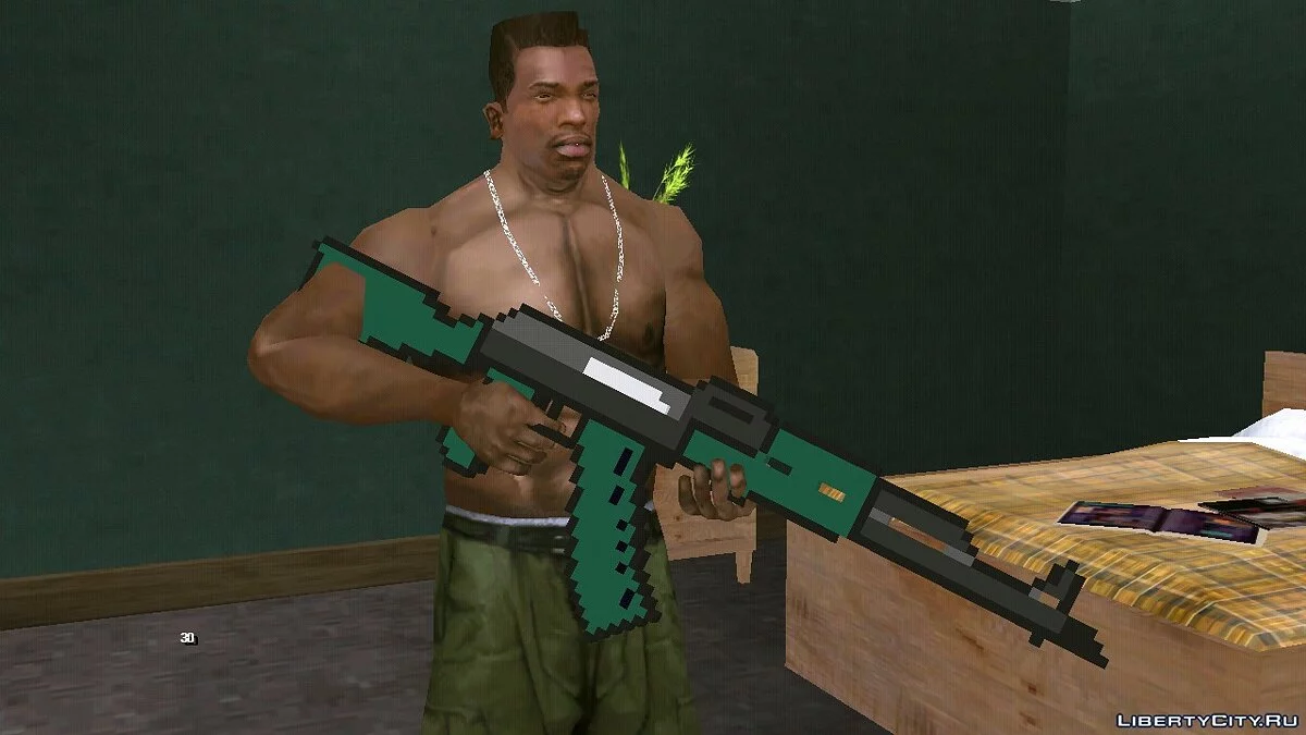 Піксельний AK-47 з Minecraft / GTA San Andreas (iOS, Android)